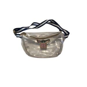 Stoney Clover Clear Baby Yoda Fanny Pack Belt Bag With Gold Zipper & Adjustable